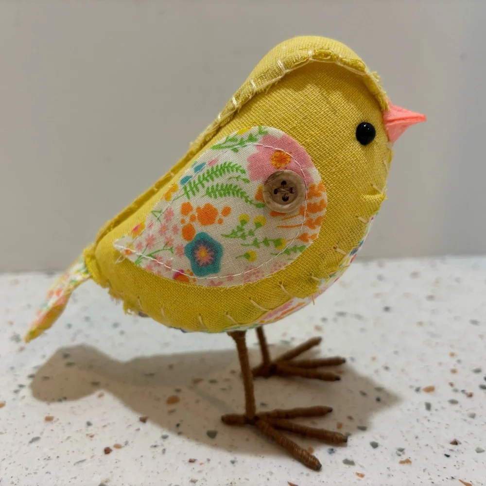 Spring Flower Birdy Bird Chick‎ Yellow Fabric Bird Decoration Target Spritz